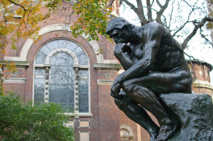 Le Penseur at Columbia University - public domain